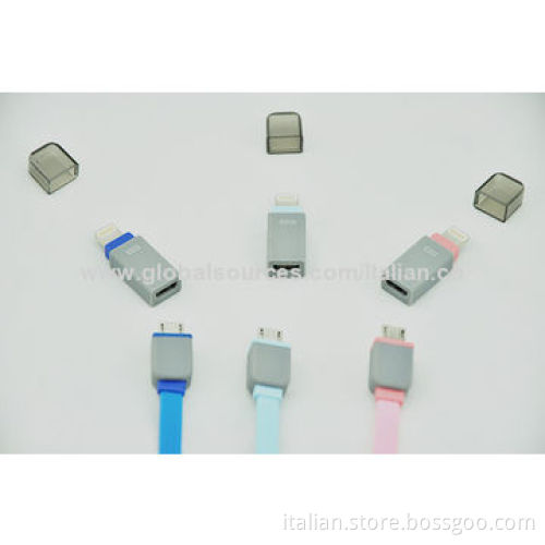 Micro 2-in-1 USB TPE Cable for iPhone 5, 30cm LengthNew